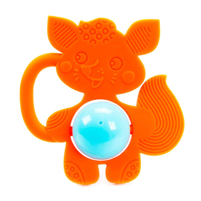 Прорезыватель с погремушкой Лисенок Жирафики 939622 1